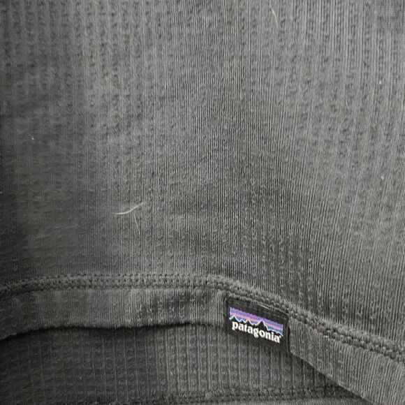 Patagonia Heavyweight Capilene Baselayer quarter zip Shirt Kids Black Size 10 Me - Picture 3 of 6